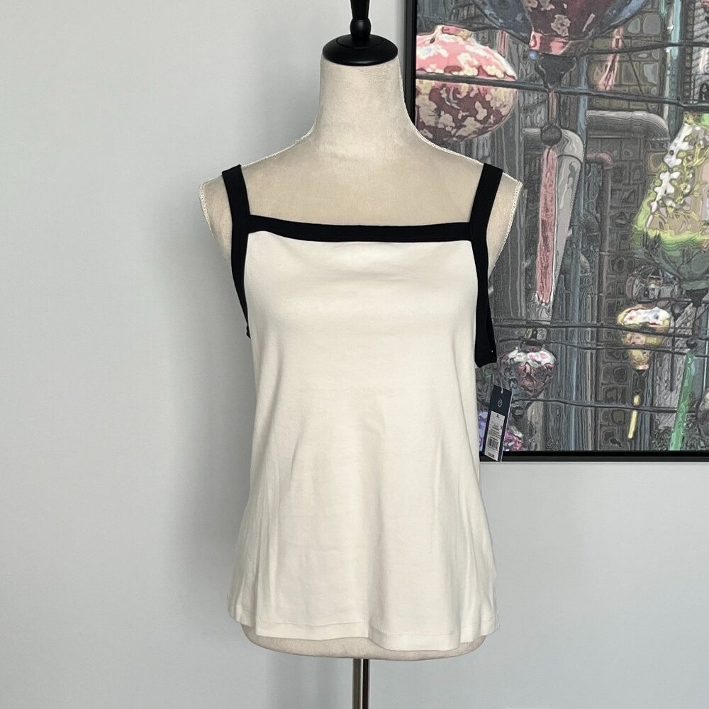 NWT Universal Thread Cream/Black T-shirt and Tank Set XL - Picture 3 of 13